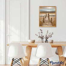 Charger l'image dans la galerie, Broderie Diamant | Broderie Diamant - Zénitude à la Plage | Broderie Paysages paysages | FiguredArt