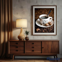 Charger l'image dans la galerie, Broderie Diamant | Broderie Diamant - Café et macarons | Broderie Cuisine cuisine | FiguredArt