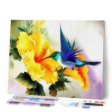 Charger l'image dans la galerie, Broderie Diamant | Broderie Diamant - Colibri butinant | animaux Broderie Animaux | FiguredArt