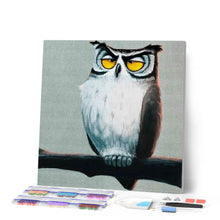 Charger l'image dans la galerie, Broderie Diamant | Broderie Diamant - Hibou interrogateur | animaux Broderie Animaux chouettes et hiboux | FiguredArt
