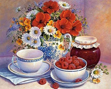 Charger l'image dans la galerie, Broderie Diamant | Broderie Diamant - Confiture et Framboises | Broderie Cuisine cuisine | FiguredArt