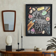 Charger l'image dans la galerie, Broderie Diamant - Affiche cuisine 40x50cm toile tendue sur châssis