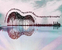 Charger l'image dans la galerie, Broderie Diamant | Broderie Diamant - Paysage Guitare | Broderie Paysages paysages | FiguredArt