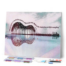 Charger l'image dans la galerie, Broderie Diamant | Broderie Diamant - Paysage Guitare | Broderie Paysages paysages | FiguredArt