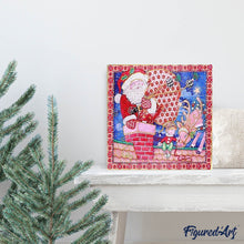Charger l'image dans la galerie, Broderie Diamant | Broderie Diamant - Tableau Père Noël | Broderie Religion Noël | FiguredArt