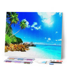 Charger l'image dans la galerie, Broderie Diamant | Broderie Diamant - Ile paradisiaque | Broderie Paysages paysages | FiguredArt