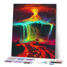 Charger l'image dans la galerie, Broderie Diamant | Broderie Diamant - Coulée de Lave | Broderie Paysages paysages | FiguredArt