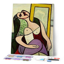 Charger l'image dans la galerie, Broderie Diamant | Broderie Diamant - Femme Picasso | Broderie Reproduction dOeuvres picasso reproduction doeuvres | FiguredArt