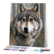 Charger l'image dans la galerie, Broderie Diamant | Broderie Diamant - Regard de Louve | animaux Broderie Animaux | FiguredArt
