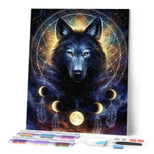 Charger l'image dans la galerie, Broderie Diamant | Broderie Diamant - Louve Cérémonie indienne | animaux Broderie Animaux | FiguredArt