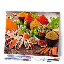 Charger l'image dans la galerie, Broderie Diamant | Broderie Diamant - Epices | Broderie Cuisine cuisine | FiguredArt