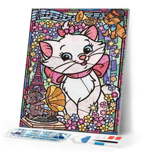 Charger l'image dans la galerie, Broderie Diamant | Broderie Diamant - Les Aristochats Vitrail | animaux Broderie Animaux | FiguredArt