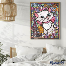 Charger l'image dans la galerie, Broderie Diamant | Broderie Diamant - Les Aristochats Vitrail | animaux Broderie Animaux | FiguredArt