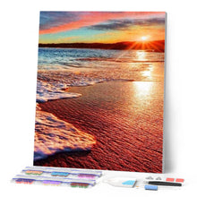 Charger l'image dans la galerie, Broderie Diamant | Broderie Diamant - Ecume à la Plage | Broderie Paysages paysages | FiguredArt