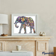 Charger l'image dans la galerie, Broderie Diamant | Broderie Diamant - Eléphant Pop | animaux Broderie Animaux Pop Art éléphants | FiguredArt