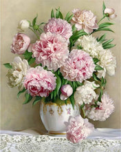 Charger l'image dans la galerie, Broderie Diamant | Broderie Diamant - Bouquet de Pivoines | Broderie Fleurs fleurs | FiguredArt