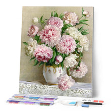Charger l'image dans la galerie, Broderie Diamant | Broderie Diamant - Bouquet de Pivoines | Broderie Fleurs fleurs | FiguredArt