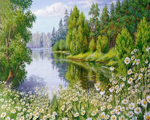 Charger l'image dans la galerie, Broderie Diamant | Broderie Diamant - Près du Lac | Broderie Paysages paysages | FiguredArt