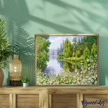 Charger l'image dans la galerie, Broderie Diamant | Broderie Diamant - Près du Lac | Broderie Paysages paysages | FiguredArt