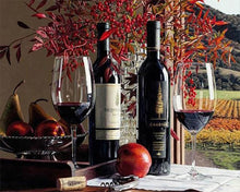 Charger l'image dans la galerie, Broderie Diamant | Broderie Diamant - Vin Rouge | Broderie Cuisine cuisine | FiguredArt