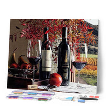 Charger l'image dans la galerie, Broderie Diamant | Broderie Diamant - Vin Rouge | Broderie Cuisine cuisine | FiguredArt