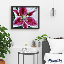 Charger l'image dans la galerie, Broderie Diamant | Broderie Diamant - Lys rouge | Broderie Fleurs fleurs | FiguredArt