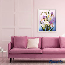 Charger l'image dans la galerie, Broderie Diamant | Broderie Diamant - Arômes et Iris | Broderie Fleurs fleurs | FiguredArt