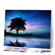 Charger l'image dans la galerie, Broderie Diamant | Broderie Diamant - Arbre dans la Nuit | arbres Broderie Paysages paysages | FiguredArt