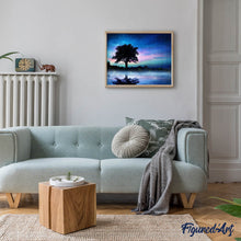 Charger l'image dans la galerie, Broderie Diamant | Broderie Diamant - Arbre dans la Nuit | arbres Broderie Paysages paysages | FiguredArt