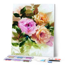 Charger l'image dans la galerie, Broderie Diamant | Broderie Diamant - Roses anciennes | Broderie Fleurs fleurs | FiguredArt