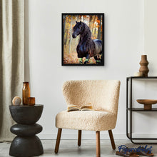 Charger l'image dans la galerie, Broderie Diamant | Broderie Diamant - Jument noire | animaux Broderie Animaux | FiguredArt