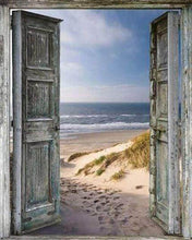 Charger l'image dans la galerie, Broderie Diamant - Diamond Painting Porte ouverte sur la Plage 40x50cm toile tendue sur châssis