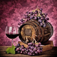 Charger l'image dans la galerie, Broderie Diamant | Broderie Diamant - Tonnelet de Vin | Broderie Cuisine cuisine | FiguredArt