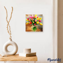 Charger l'image dans la galerie, Broderie Diamant | Broderie Diamant - Bouquet de Tulipes | Broderie Fleurs fleurs | FiguredArt