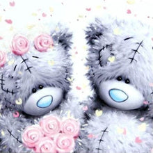 Charger l'image dans la galerie, Broderie Diamant | Broderie Diamant - Deux nounours et Roses | autres Broderie Autres | FiguredArt
