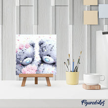 Charger l'image dans la galerie, Broderie Diamant | Broderie Diamant - Deux nounours et Roses | autres Broderie Autres | FiguredArt