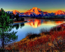 Charger l'image dans la galerie, Broderie Diamant | Broderie Diamant - Lac de Montagne | Broderie Paysages montagnes paysages | FiguredArt