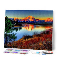 Charger l'image dans la galerie, Broderie Diamant | Broderie Diamant - Lac de Montagne | Broderie Paysages montagnes paysages | FiguredArt