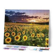 Charger l'image dans la galerie, Broderie Diamant | Broderie Diamant - Champ de Tournesols | Broderie Fleurs fleurs | FiguredArt