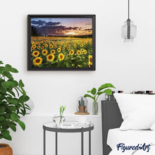 Charger l'image dans la galerie, Broderie Diamant | Broderie Diamant - Champ de Tournesols | Broderie Fleurs fleurs | FiguredArt