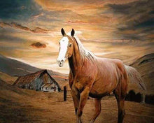 Charger l'image dans la galerie, Broderie Diamant | Broderie Diamant - Cheval au Crépuscule | animaux Broderie Animaux chevaux | FiguredArt