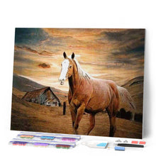 Charger l'image dans la galerie, Broderie Diamant | Broderie Diamant - Cheval au Crépuscule | animaux Broderie Animaux chevaux | FiguredArt
