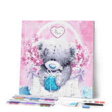 Charger l'image dans la galerie, Broderie Diamant | Broderie Diamant - Nounours dans son Panier | Broderie Romantique romantique | FiguredArt