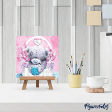 Charger l'image dans la galerie, Broderie Diamant | Broderie Diamant - Nounours dans son Panier | Broderie Romantique romantique | FiguredArt