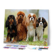 Charger l'image dans la galerie, Broderie Diamant | Broderie Diamant - Famille Chiots | animaux Broderie Animaux | FiguredArt