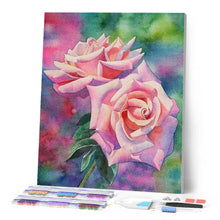 Charger l'image dans la galerie, Broderie Diamant | Broderie Diamant - Roses épanouies | Broderie Fleurs fleurs | FiguredArt