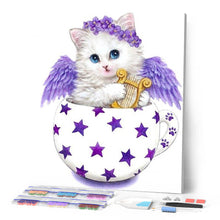 Charger l'image dans la galerie, Broderie Diamant | Broderie Diamant - Chaton dans une Tasse | animaux Broderie Animaux chats | FiguredArt