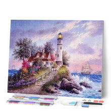 Charger l'image dans la galerie, Broderie Diamant | Broderie Diamant - Phare sur la Presquîle | Broderie Paysages paysages | FiguredArt