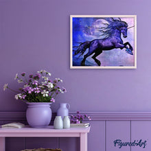 Charger l'image dans la galerie, Broderie Diamant | Broderie Diamant - Licorne scintillante | animaux Broderie Animaux licornes | FiguredArt