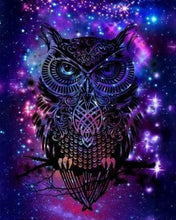 Charger l'image dans la galerie, Broderie Diamant | Broderie Diamant - Hibou dans la Nuit | animaux Broderie Animaux chouettes et hiboux | FiguredArt